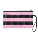 Pink Nautical Pattern Wristlets