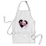 Pink Neon Skull Apron