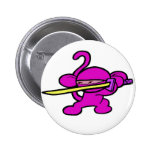 Pink Ninja On Guard-No Words