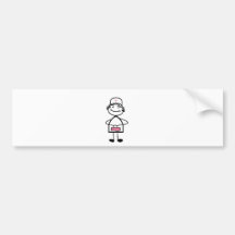 pink nurse bumper sticker
