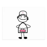pink nurse postcards