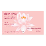 Pink OM symbol business card