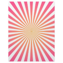 Pink & Orange Radial Lines: Custom Template Customized Letterhead
