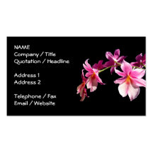 Pink Orchid. Business Cards