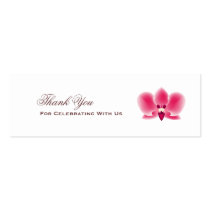 Pink Orchid Favour Tag