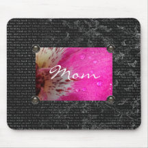 Pink Orchid "Mom" Mousepad