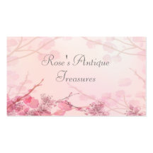 Pink Orchid Wedding Business Card