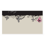 Pink orchids Profile Card business cards