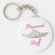 Pink Pageant Staff Key Chains