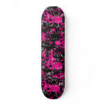 Pink Paint Splatter skateboards