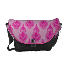 Pink Paisley Courier Bags