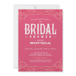 Pink Paisley Cowgirl Bridal Shower Invitations