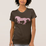 Pink Paisley Horse T-shirts