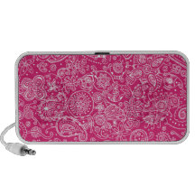 Pink Paisley iPhone Speakers