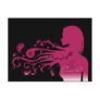 pink paisley post card