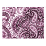Pink Paisley Postcard