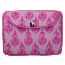 Pink Paisley Sleeve For MacBooks