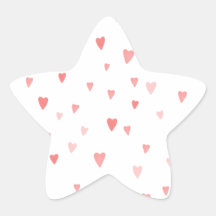 PINK PASSION HEARTS STICKER