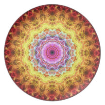 Pink Passion  kaleidoscope Dinner Plates