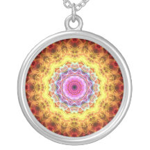 Pink Passion  kaleidoscope Personalized Necklace