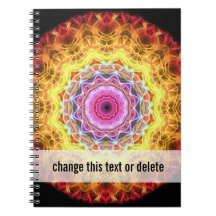 Pink Passion  kaleidoscope Spiral Notebook