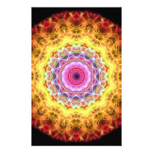 Pink Passion  kaleidoscope Stationery Design