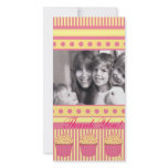Pink pastel Cupcakes photo cards