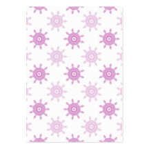 Pink Pattern. Fractal Circles. Business Card Templates