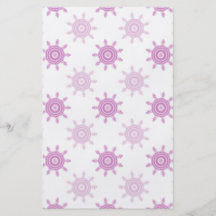 Pink Pattern. Fractal Circles. Custom Flyer