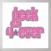 Pink Pattern Geek 4ever Print