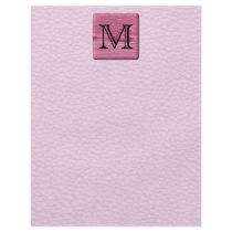Pink Patterned Image, with Custom Monogram Letter Custom Flyer