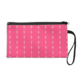 Pink Patterned Wristlet