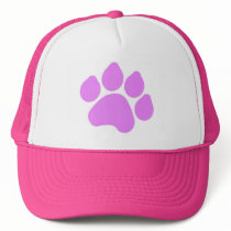 Pink Paw Print Hat