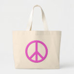 Pink Peace Sign Bag