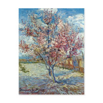 Pink Peach Tree in Blossom, Vincent van Gogh Post Card