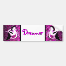 Pink Pearl Seahorse Bumper Sticker