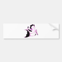 Pink Pearl Seahorses Bumper Sticker