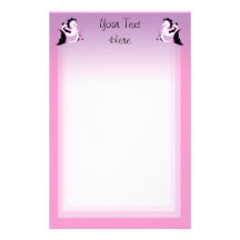 Pink Pearl Seahorses Customized Stationery