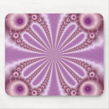 Pink Pearls Fractal Mousepad