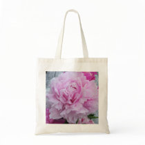 Pink Peonies Floral Totebag