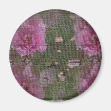 Pink Peony Medley Fridge Magnets