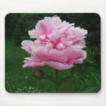 Pink Peony Mousepad Mouse Mat