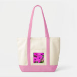 "Pink Petunias" Jumbo Tote Canvas Bag