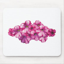 Pink Petunias Mouse Pad