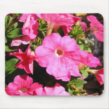 Pink Petunias Mouse Pad