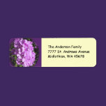 Pink Phlox Return Address Avery Label labels