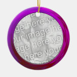 pink photo frame christmas tree ornaments