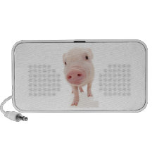 Pink Pig Doodle iPhone Speaker