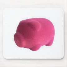 Pink pig mouse mat