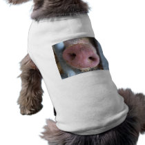 Pink Pig nose close up photograph Pet Tee